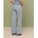 Calça wide leg com pregas frontais