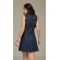 Vestido curto botoes frente