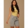 Bermuda jorts com rolote e detalhe na lateral