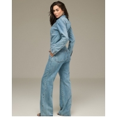 Macacão manga longa jeans