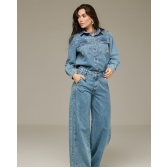 Camisa jeans bordada