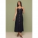 Vestido longo botões frontais
