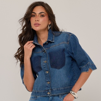 Blusa botões frontais